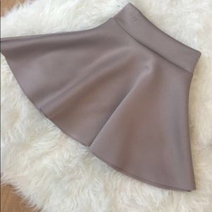 Nude Flare Skirt